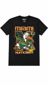 RISA TAKERS – BLACK MIAMI HURRICANES GRAPHIC TEE