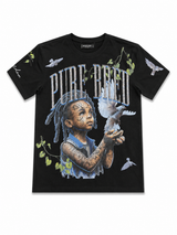 BLACK PURE BREED GRAPHIC TEE – REDUSTUDIO