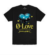 BLACK HEART GRAPHIC PRINT T-SHIRT