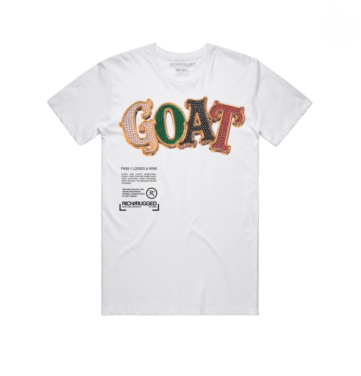 Rich & Rugged white T-shirt