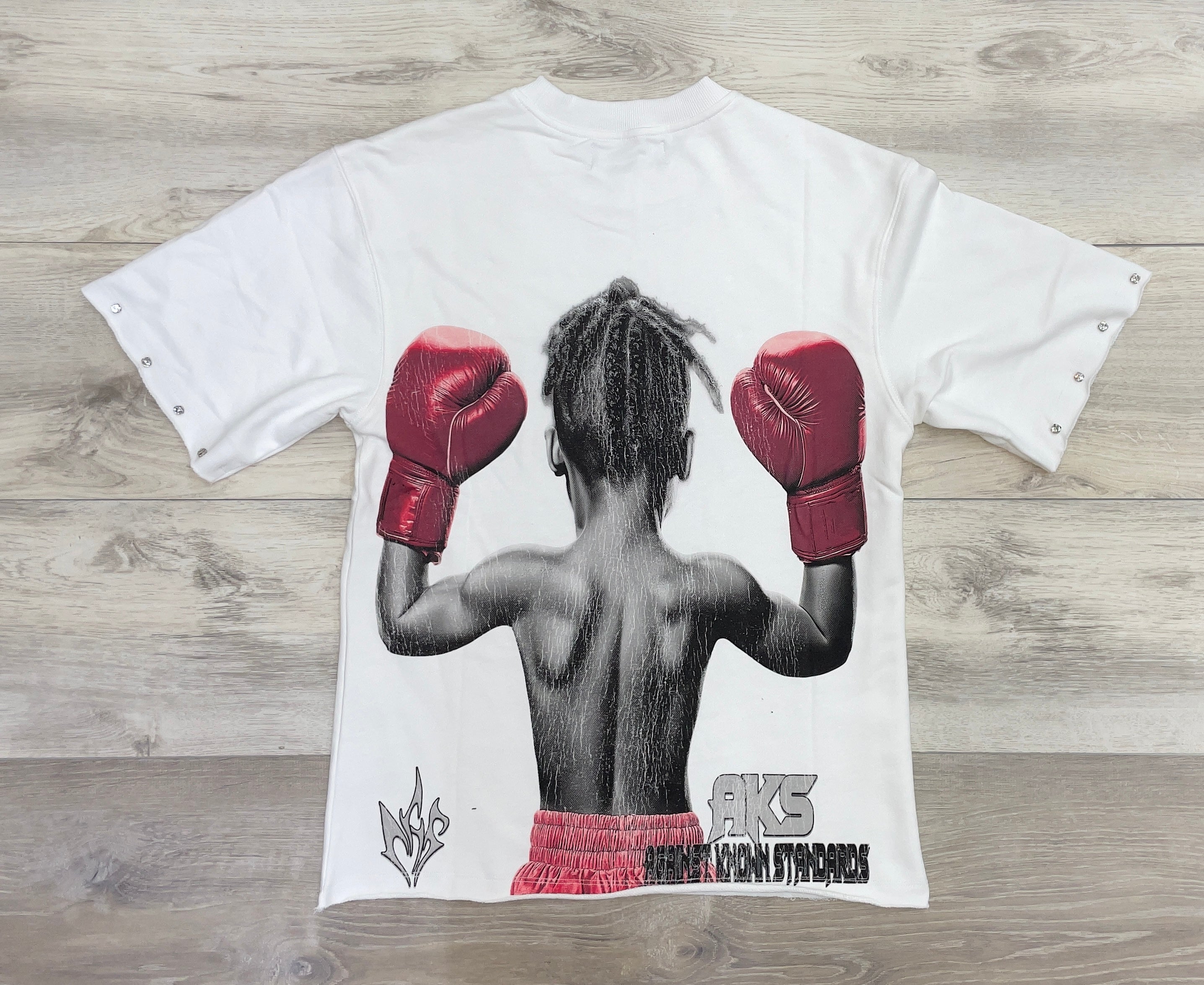 AKS BOXING KID GRAPHIC TEE – WHITE