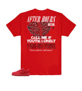 RED GRAPHIC PRINT T-SHIRT