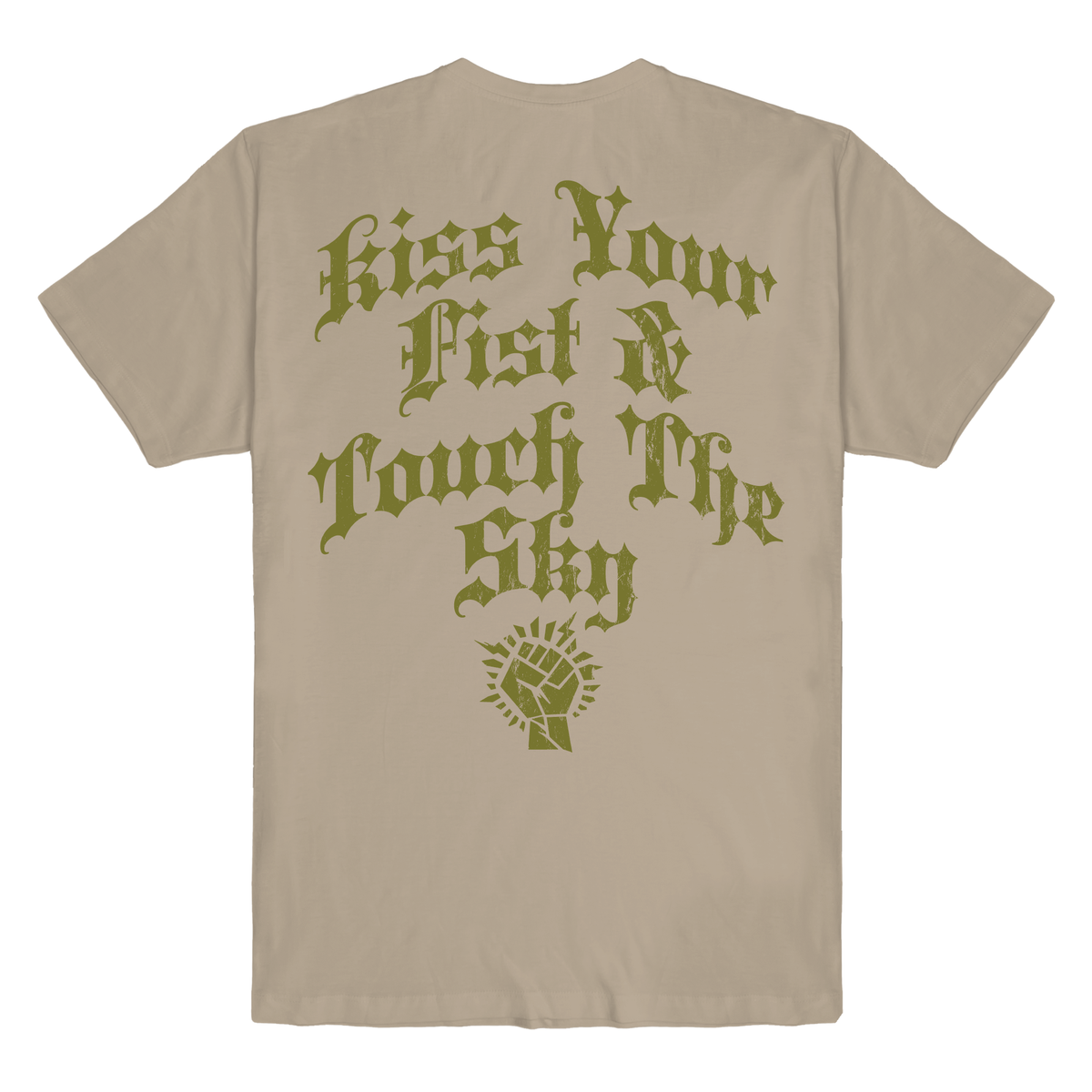 TAN PORTRAIT GRAPHIC T-SHIRT