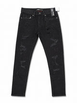 Black Distressed Skinny Jeans
