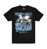 BLACK BLUE PRINT T-SHIRT