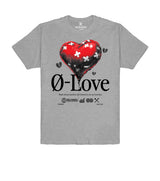 GREY HEART GRAPHIC PRINT T-SHIRT
