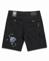 JORDAN CRAIG BLACK PATCH CARGO SHORTS