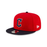 CLEVELAND INDIANS RED & BLACK FITTED CAP NEW ERA