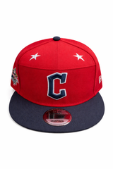 RED & NAVY C EMBROIDERED SNAPBACK
