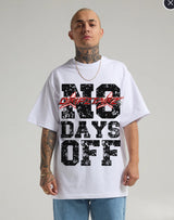 WHITE TYPOGRAPHY STATEMENT T-SHIRT