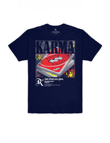 NAVY GRAPHIC PRINT T-SHIRT