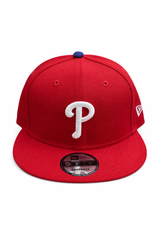 RED EMBROIDERED LOGO SNAPBACK