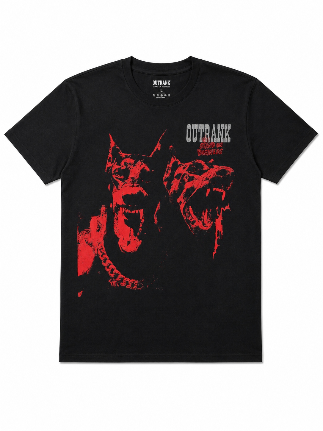 OUTRANK – BLACK DOG GRAPHIC TEE