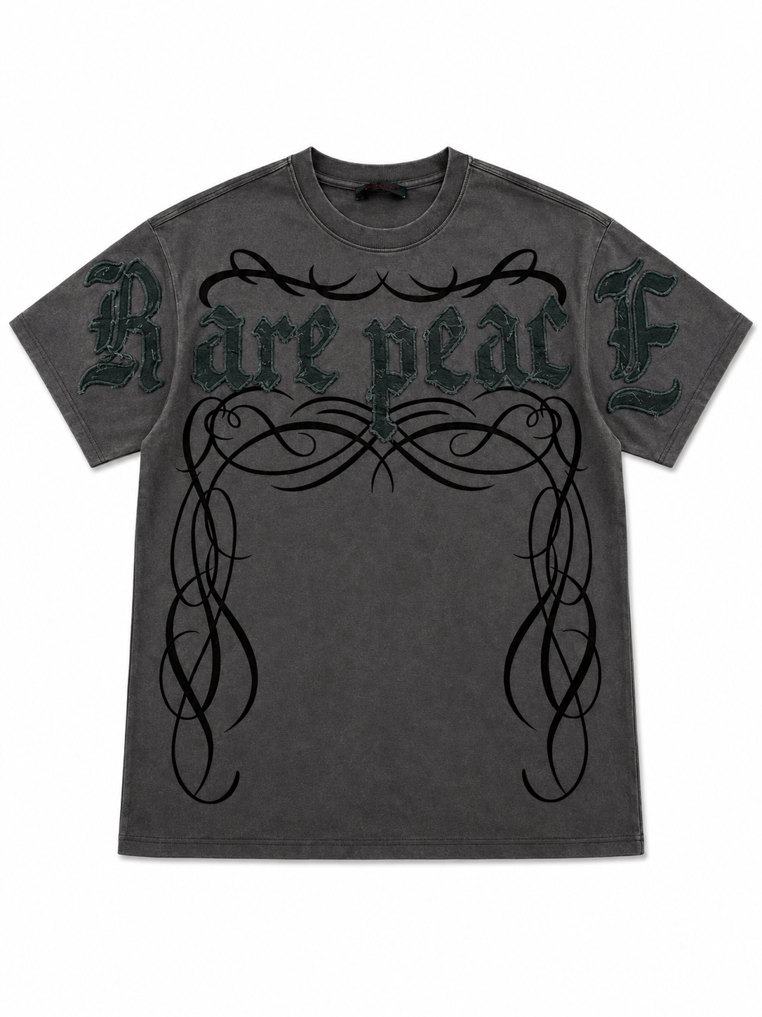 Rare Peace Washed Charcoal Graphic T-Shirt