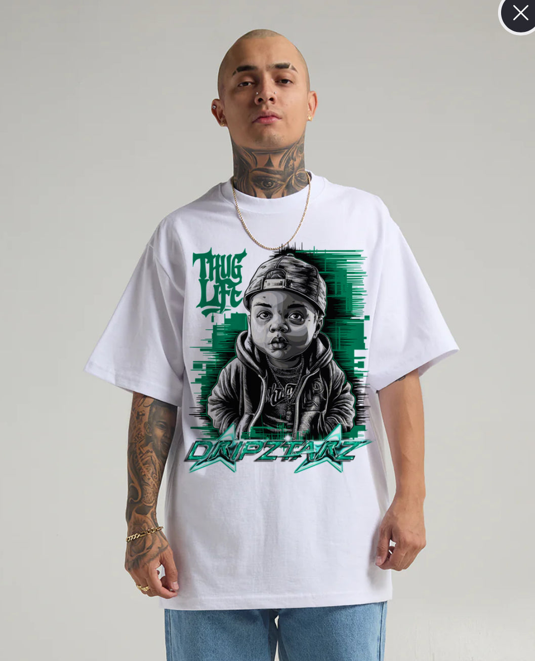 WHITE GRAPHIC PRINT T-SHIRT