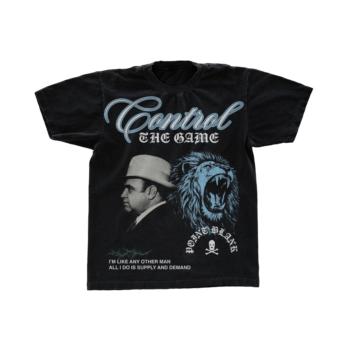 POINT BLANK CONTROL THE GAME GRAPHIC T-SHIRT – BLACK