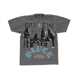 POINT BLANK RUN THE BLOCK GRAPHIC T-SHIRT – GREY