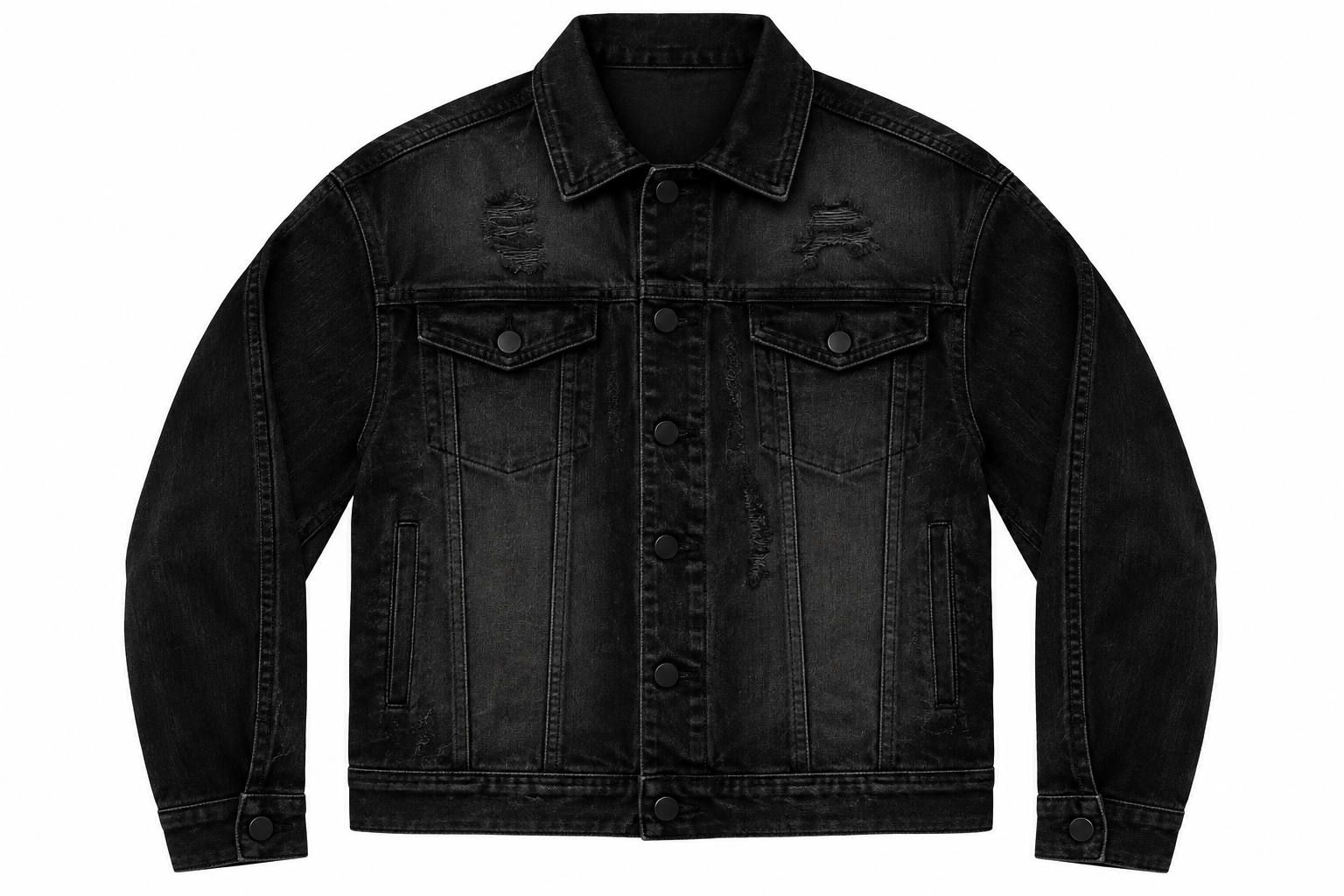 Denim jacket Jet black
