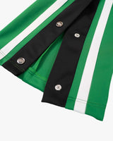 SNAP SIDE STRIPE TRACK PANTS – GREEN