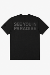 PARADISE BLACK SEE YOU IN PARADISE TEE