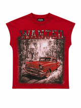 Focus Red “Wanted” Graphic T-Shirt