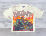 BKYS ORANGE BURNOUT GRAPHIC TEE