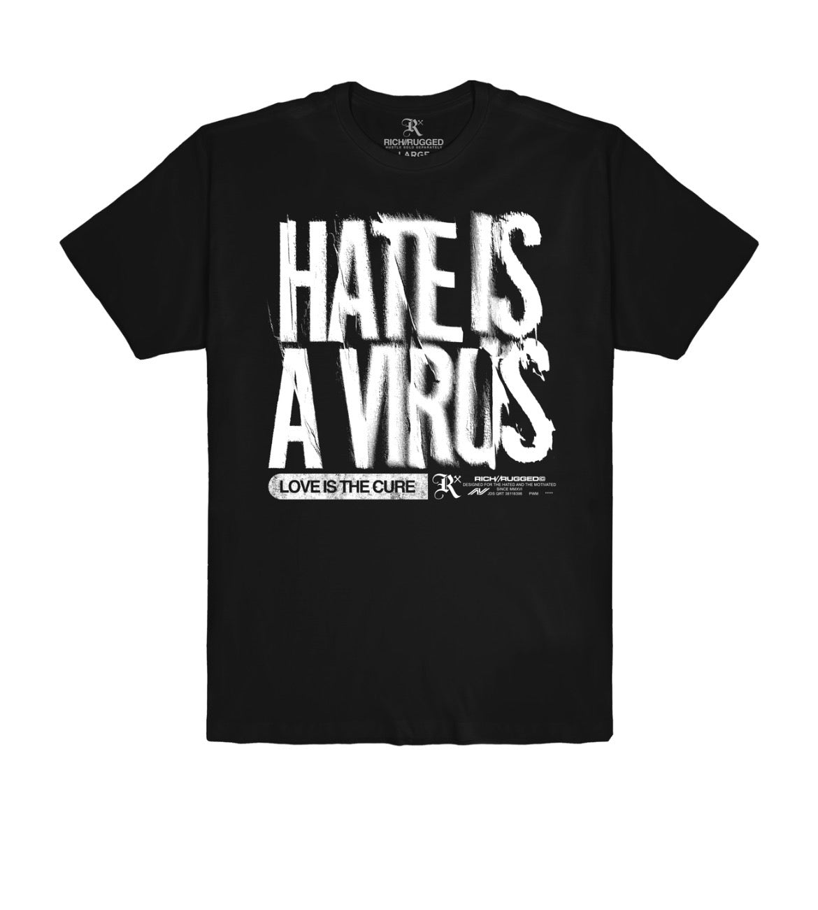 BLACK WHITE PRINT T-SHIRT