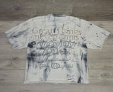 BKYS WHITE RHINESTONE GRAPHIC TEE