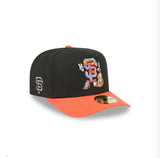 San Francisco Giants Cartoon 9FIFTY A-Frame Snapback Hat by New Era in black and orange