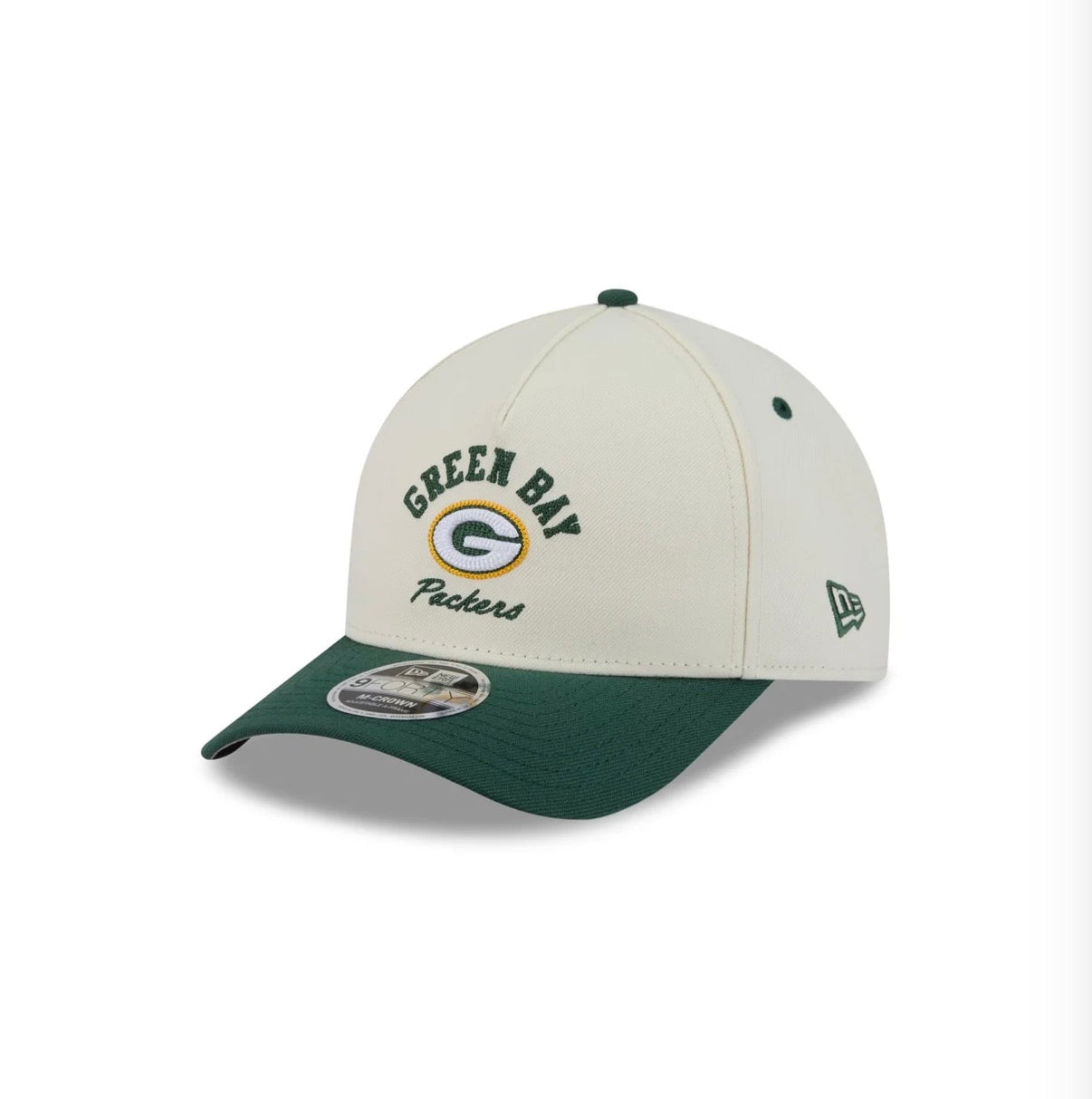New Era Green Bay Packers Chainstitch A-Frame 9FIFTY Snapback Hat