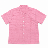 REASON PINK TEXTURED CHECKERED BUTTON-UP SHIRT