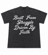 Focus Charcoal Wash Rhinestone Angel Graphic T-Shirt