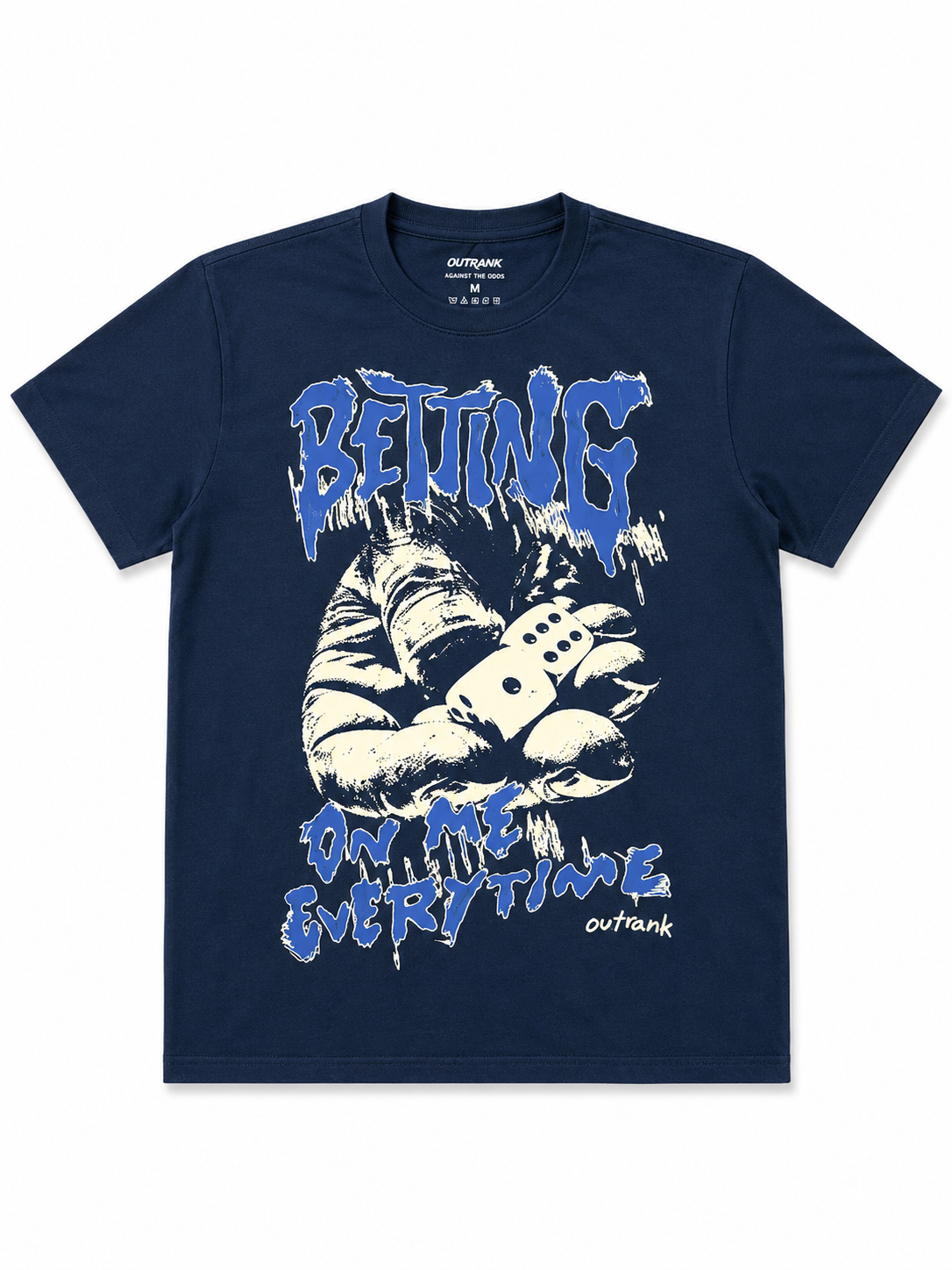 Outrank Navy Dice Graphic T-Shirt