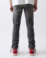 Reason Dark Grey Distressed Skinny Jeans