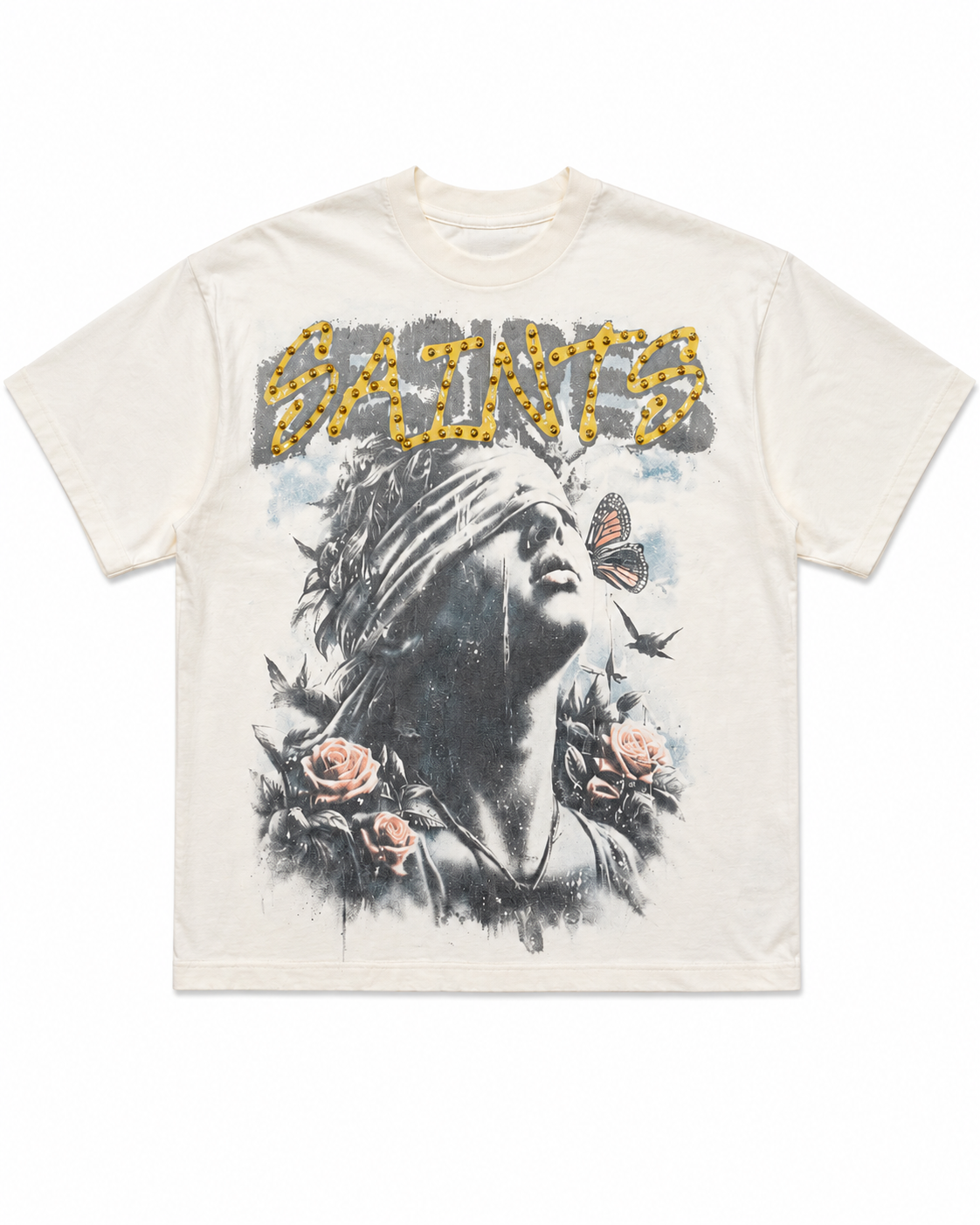 Space Ape Saints Graphic T-Shirt – White