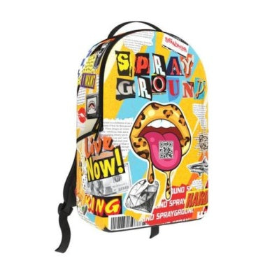 Sprayground LIPS MAGAZINE COLLAGE BACKPACK