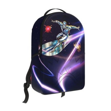 Sprayground MARVEL AVENGERS SILVER SURFER COMIC DESIGN COLLAGE WITH EMBOSSED SHARK BACKPACK
