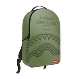 Sprayground SHARK CENTRAL EMBOSSED GREEN NYLON BACKPACK