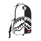 Sprayground SHARK CENTRAL BLACK AND WHITE STENCIL BACKPACK
