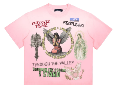 Roku studio RISE ABOVE FADED RELAXED LOOSE FIT TEE