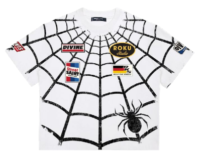 Roku studio SPIDER PATCH RELAXED LOOSE FIT TEE