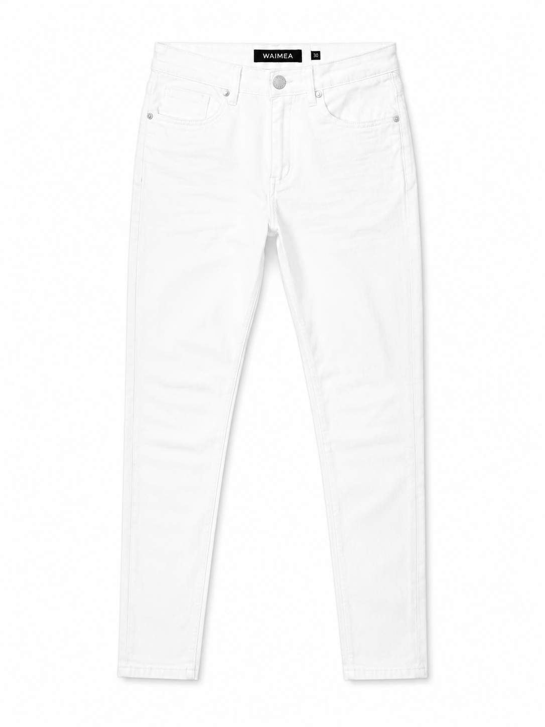 JORDAN CRAIG WHITE DISTRESSED SKINNY JEANS