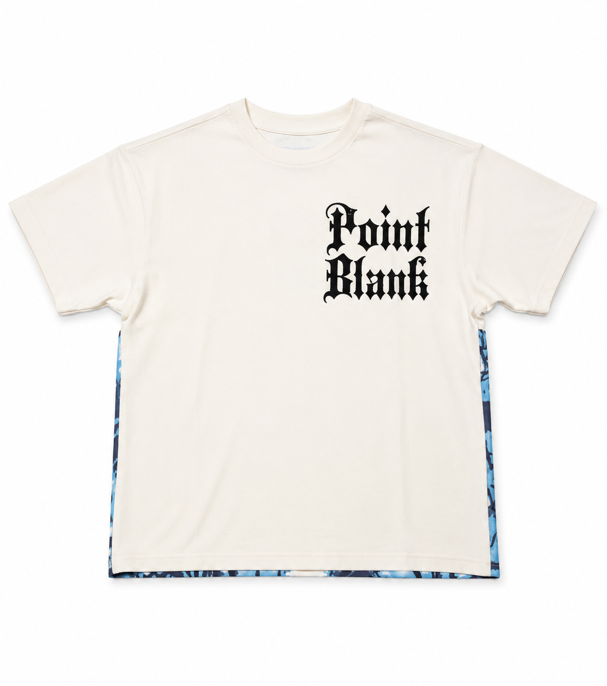 Point blank beige & blue T-shirt