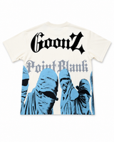 Point blank beige & blue T-shirt