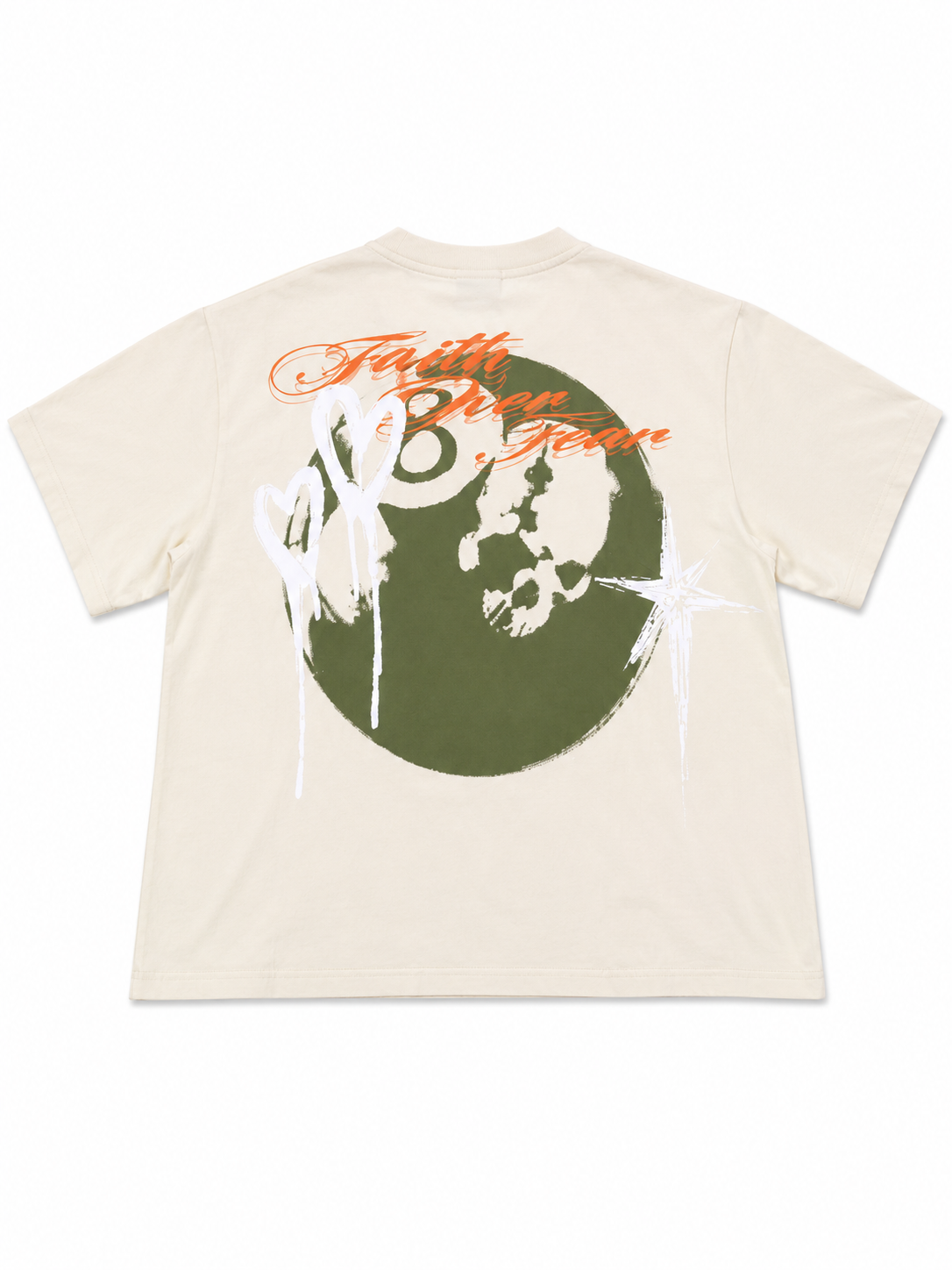 SMOKE RISE TRUTH DISTRESSED GRAPHIC T-SHIRT – CREAM