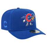 Chicago Cubs New Era Cartoon A-Frame 59FIFTY Fitted Hat - Blue