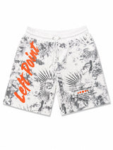 Left Point “Follow Your Passion” Graphic Shorts – White Edition