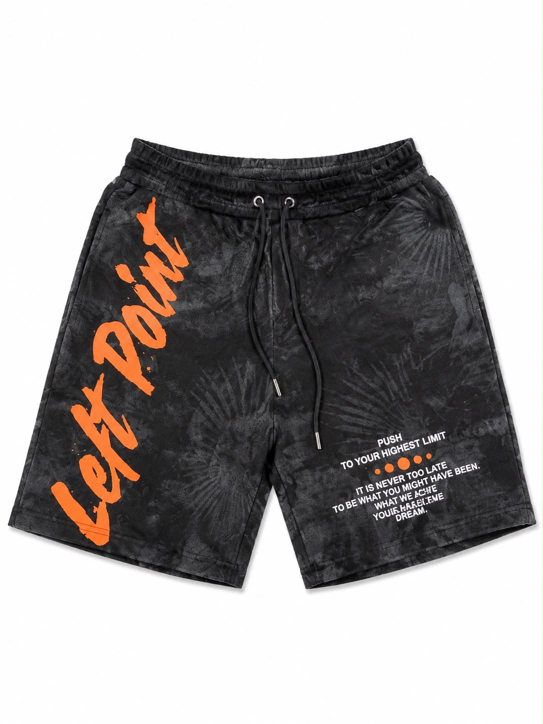 Left Point “Follow Your Passion” Graphic Shorts – Black Edition