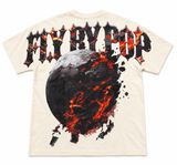 Fly By Pop Molten Planet Graphic Tee – Cream