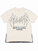 Point Blank "All Gas" Graphic Tee – Cream